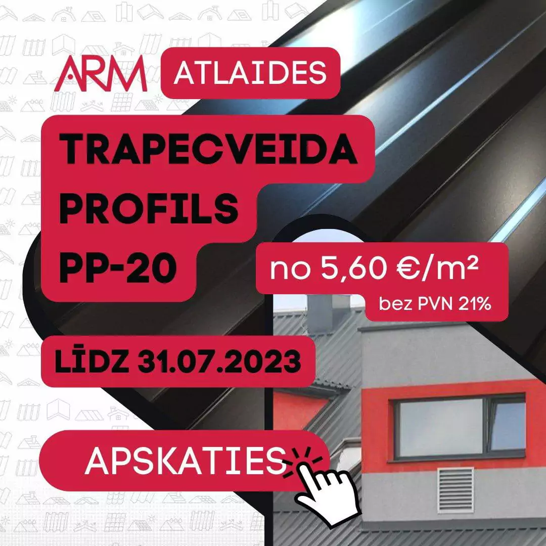 ARM Metāls atlaide trapecveida profils pp-20